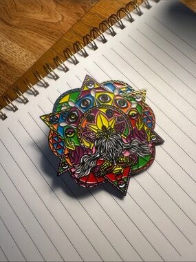 Enamel Pin psychedelic judgement - pokemon